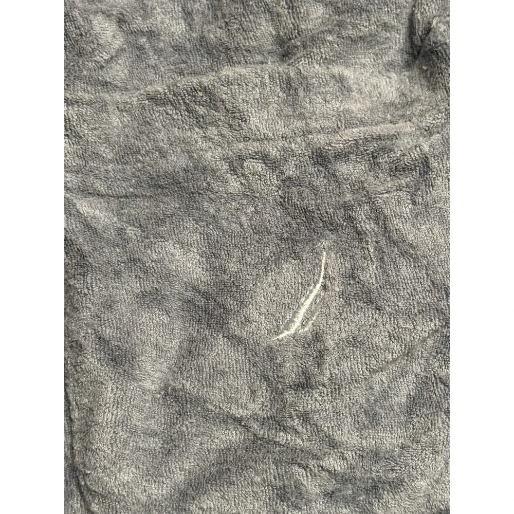 Nautica Terry Cloth Shorts Men XL Blue Gray Bamboo Blend Cargo Drawstring